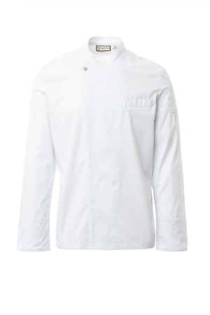 Jaleca de chef de cozinha, modelo masculino, com gola mandarim